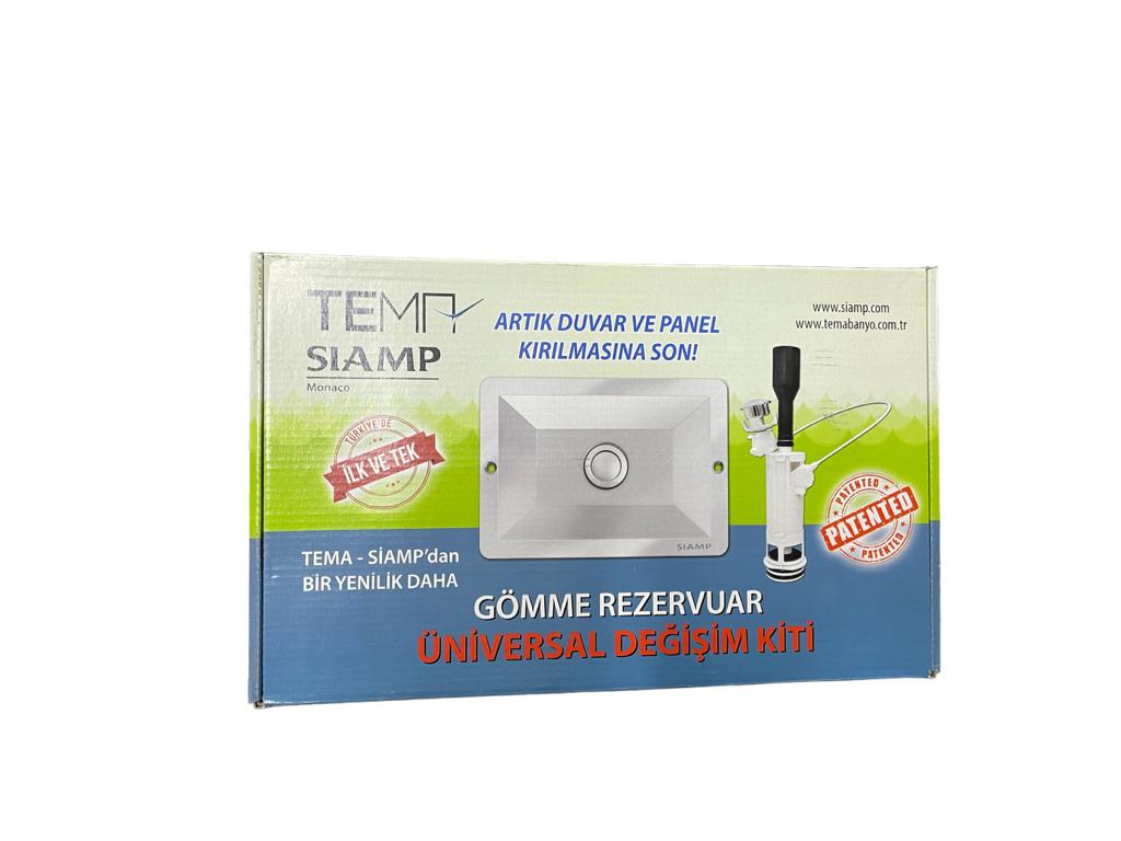 SİAMP ÜNİVERSAL DEĞİŞİM KİTİ 8 CM  (PARLAK KROM)